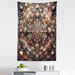 East Urban Home Mandala Wall Hanging Tapestry Oriental Hippie Floral Art 30x45" Dark Salmon Multicolor, Microfiber | 30" H x 45" W | Wayfair