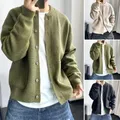 2024 primavera New Light Luxury Fashion Cardigan uomo maglione lavorato a maglia girocollo giacca