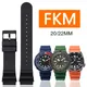 20mm 22mm Fluor kautschuk armband für Seiko Tauchen 007 Water Ghost Abalone Dosen mm5 neue fkm Sport