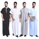 Islam uomo manica corta vestiti vestito Robe musulmano turchia Jubbe Thobe Thoub arabo saudita