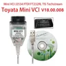 Mini Vci per Toyota TIS Techstream V18.00.008 FTDI FT232RL TIS Techstream J2534 Scanner automatico