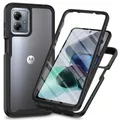 Custodia trasparente antiurto per Moto G54 5G Protezione schermo integrata Cover protettiva robusta per tutto il corpo per custodia Motorola G14, custodie G84 5G