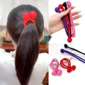 AISHG Hair Ties Rings Ponytail Ribbons Women Solid High Elastic Braided Rubber Band Scrunchies