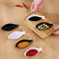 5Pcs Plastic Sauce Dish White Sushi Dipping Bowl Vinegar Spice Seasoning Dishes Mini Appetizer