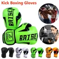 1 Paie of PU Leather Boxing Gloves 8 oz 10 oz Wear-resistant Training Gloves Integrated Inner Liner