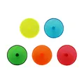 Pack 100pcs/bag 24mm 0.94inch Flat Transparent Plastic Golf Ball Markers Assorted Colors Multicolor