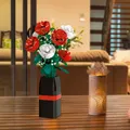 Flower Bouquet Building Blocks Kit Artificial Flower Kawaii Anime Home Decor Rose Bricks Set for