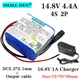 14.8V 4.4A 18650 lithium battery pack + 16.8V1A charger Built-in 10A BMS night fishing lights