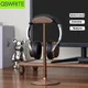 Solid Wooden Desktop Headphone Holder Gaming Headset Stand Walnut Wood Earphone Display Bracket