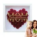 Flower Shadow Box Mom Display Picture Frame Wooden Frame Flower Display Case Living Room Bedroom