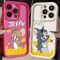 Cute Tom and Jerry Soft Silicone Phone Case for iPhone 14 15 Pro Max 13 12 11 X XS XR 7 8 Plus SE