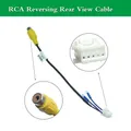 Car RCA Rear View Input Cable Adaptors For Stereo Radio DVD 10 Pin Rearview Backup Camera Cables