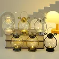 LED Lantern Vintage Electronic Candle Light Wishing Led Tea Light Warm Flameless Candle Halloween