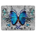 Latch Hook Rug Kit DIY Crochet Yarn Kits Hooking Rug for Adults and Kids Butterfly with Preprinted