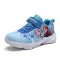 2024 New Girls Princess Kids Shoes Running Frozen Children Sneakers For Girls Fashion Cartoon Disney