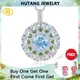 Natural Blue Topaz Silver Pendants 3.8 Carats Genuine Multicolor Gemstones Opal Diopside Women S925