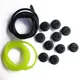 12pcs 2 Holes Fuel Tank Grommet Rubber With Fuel Line Pipe For Brush Cutter Grass Trimmer Rubber