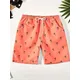 2024 Summer New Kids Shorts Cool Hawaiian style Printed Boys Board Shorts Men Kids Adults Beach