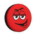 Cartoon Chocolate Red Candy Face Tire Cover 4WD 4x4 RV Spare Wheel Protector for Jeep Toyota