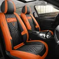 Universal Car Front Seat Covers PU Leather Seats Cover Waterproof Non-slip Seat Cushion Cover Luxury
