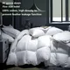 Winter Cotton Goose Down Quilt Five-Star Hotel Duvet Super Soft Fluffy Queen King Full Size Four