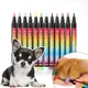 Dog Nail Polish Pen Quick Drying 12 Colors - Pet Nail Polish Color Impervious Nail Art Pen for