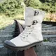 Bottes décontractées montantes en toile pour hommes chaussures d'alpinisme chaussures de travail
