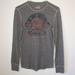 American Eagle Outfitters Tops | American Eagle Heritage Thermal | Color: Gray/Orange | Size: Xs