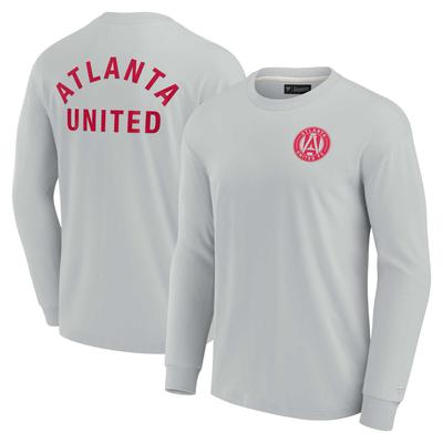 Unisex Fanatics Graues Atlanta United FC Elements Superweiches Langarm-T-Shirt Image