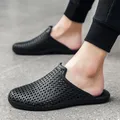 Men's half slippers non-slip outer wear wear-resistant 2021 new men's slippers beach sandals and