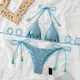Maillot de bain triangle string pour femmes culotte brésilienne sexy vêtements de plage d'été