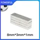 20~1000PCS 8x3x1mm Thin Small Quadrate Magnets N35 8*3*1mm Permanent NdFeB Magnet 8mm x 3mm x 1mm