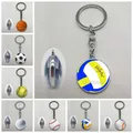 Chaîne en verre double face pour hommes et femmes volley-ball football équipe sportive