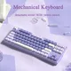 Mini clavier de jeu mécanique filaire RVB commutateur marron 87 prédire clavier gamer pour