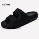 Kidmi-Sandales plates pour femmes chaussures d'été à plateforme classique pantoufles d'intérieur