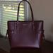 Michael Kors Bags | Michael Kors Burgundy Tote W Gold Hardware | Color: Purple | Size: Os