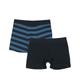 Schiesser - Boxershorts 95/5 2Er Pack In Blau/Nachtblau, Gr.140