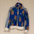 Adidas Jackets & Coats | Adidas Pineapple Track Jacket Trefoil S/Xs | Color: Blue | Size: 12