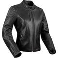 Segura Laxey Ladies Motorcycle Leather Jacket, black, Size 48 for Women