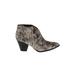 Splendid Ankle Boots: Gold Marled Shoes - Women's Size 8 1/2 - Almond Toe