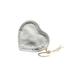 Juicy Couture Coin Purse: Metallic Silver Solid Bags