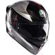 AGV K1 S Lap Casque, noir-rouge, taille L