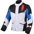 Macna Zastro veste textile de moto imperméable, noir-gris-bleu, taille 3XL