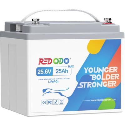 24V 25Ah Lithium Batterie LiFePO4 Akku mit 50A bms Schutz, 2C hohe Entladungsrate, 1280W Image