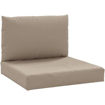 Palettenkissen 2-tlg. Taupe Oxford-Gewebe vidaXL Image