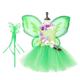 Fée Clochette Conte de Fée Princesse Tiana Robe Robe de demoiselle d'honneur Robes en tulle Fille Cosplay de Film Cosplay Gris Vert Jaune Vert foncé Le Jour des enfants Mascarade Robe