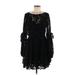 Free People Cocktail Dress - Mini: Black Solid Dresses - New - Women's Size Medium