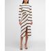 Cody Rugby Stripe Twisted Midi Shirt Dress