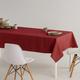 Nappe unie toucher tissu et traitement antitache Rouge