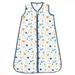 Hudson Baby Unisex Baby Muslin Cotton Sleeveless Wearable Sleeping Bag Sack Blanket Space 6-12 Months